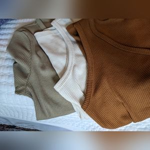 3 Ribbed Shirt Bundle - Medium